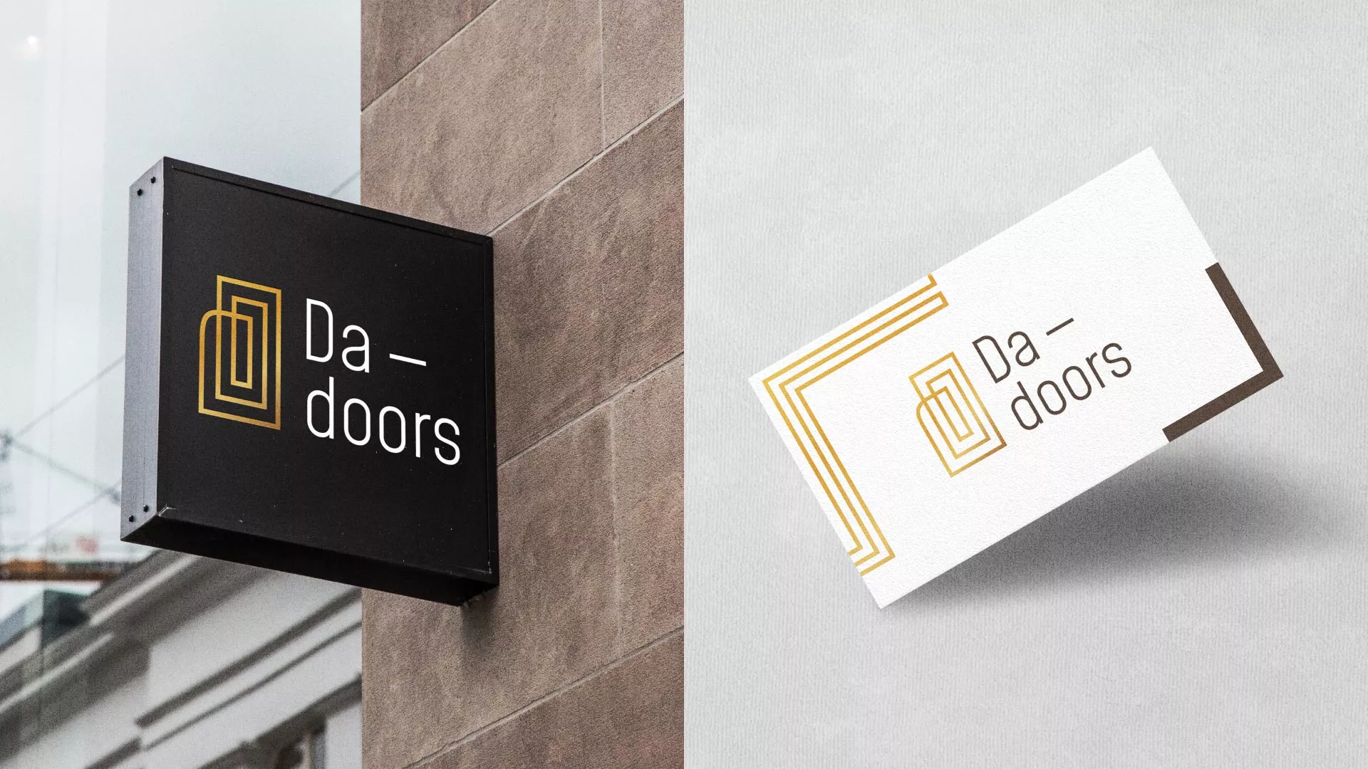 Разработка логотипа для компании «DA-DOORS» в Унече
